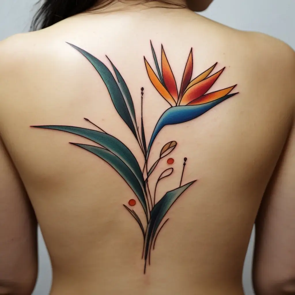 bird of paradise tattoo (22)