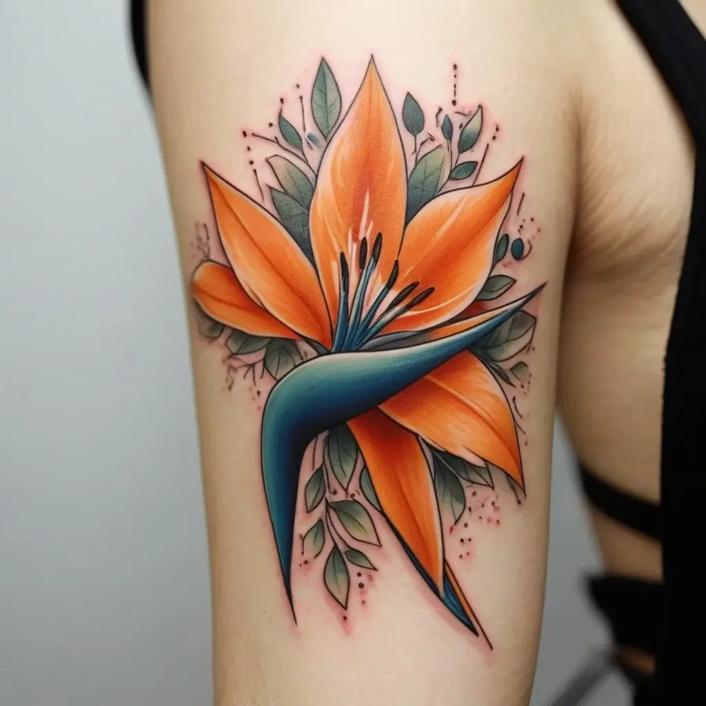 bird of paradise tattoo (25)