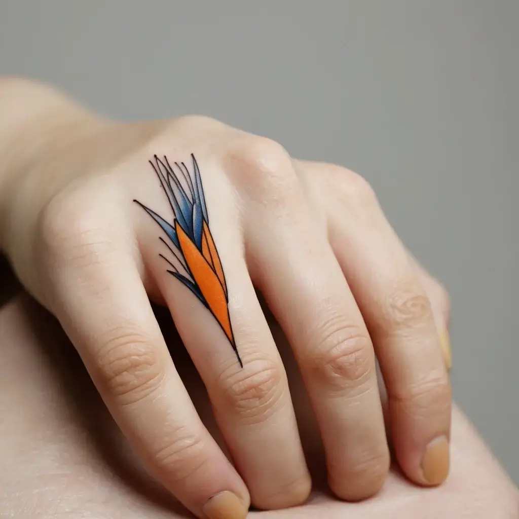 bird of paradise tattoo (29)