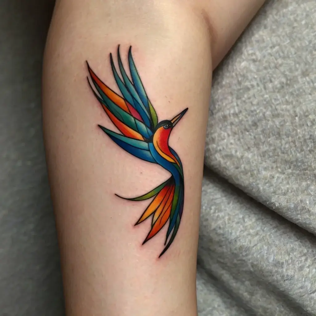 bird of paradise tattoo (3)