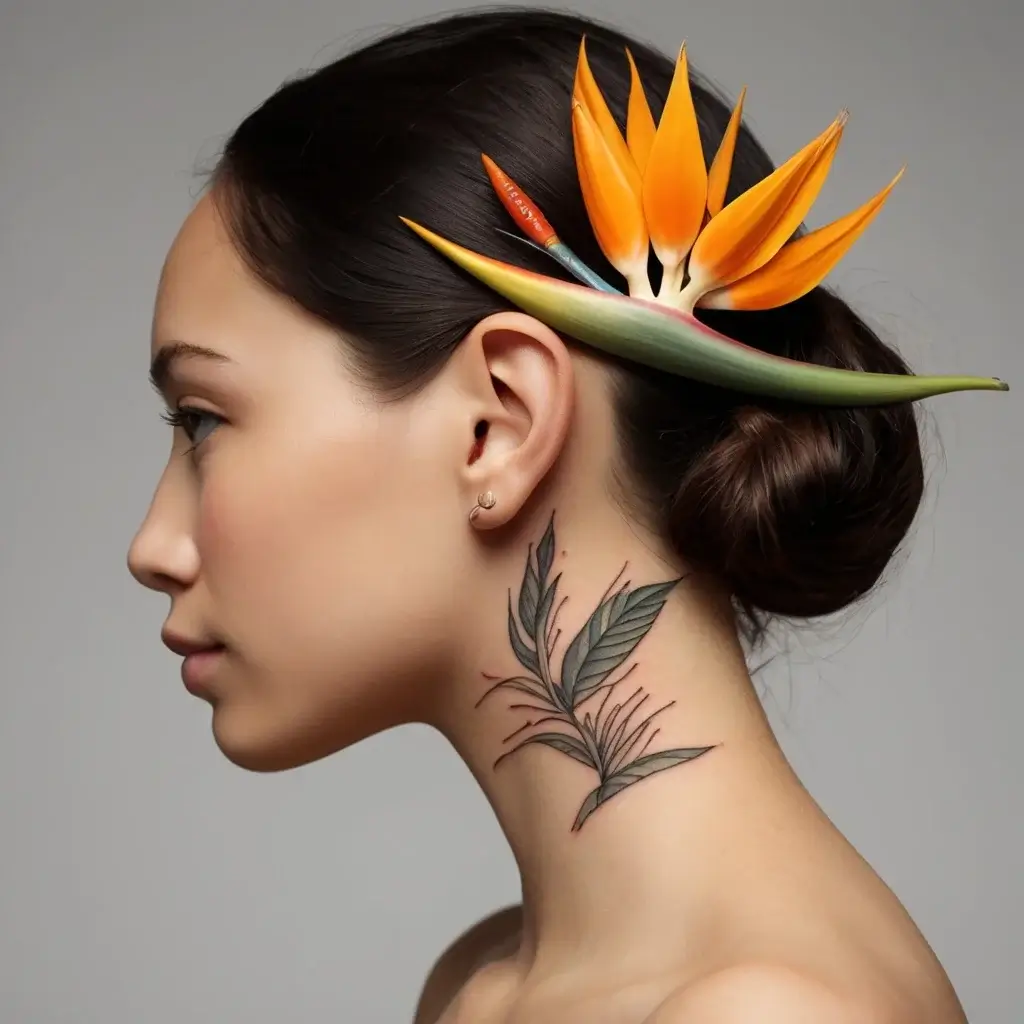 bird of paradise tattoo (32)