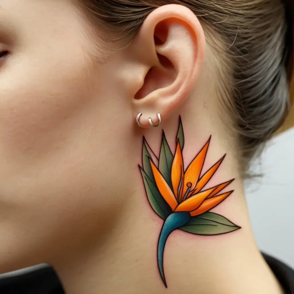 bird of paradise tattoo (33)