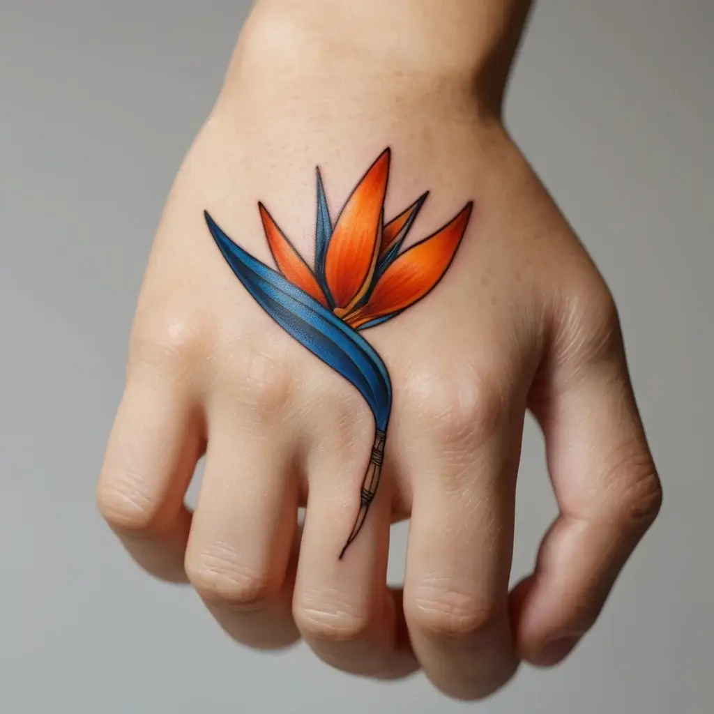 bird of paradise tattoo (38)