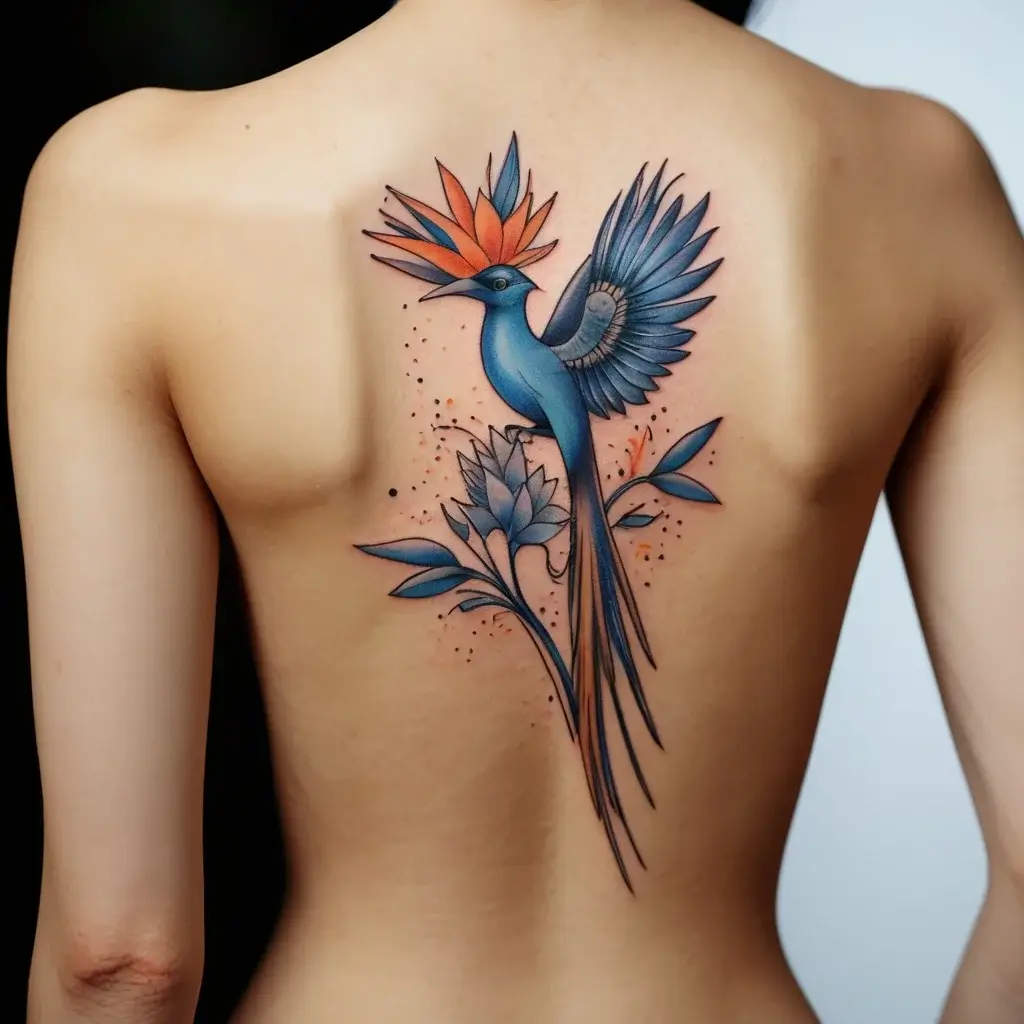 bird of paradise tattoo (40)