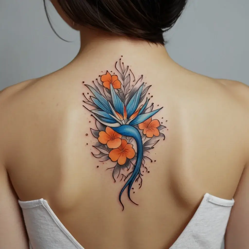 bird of paradise tattoo (41)