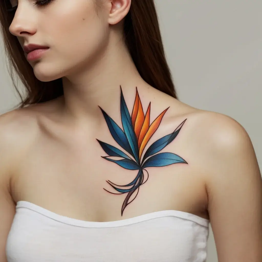 bird of paradise tattoo (43)