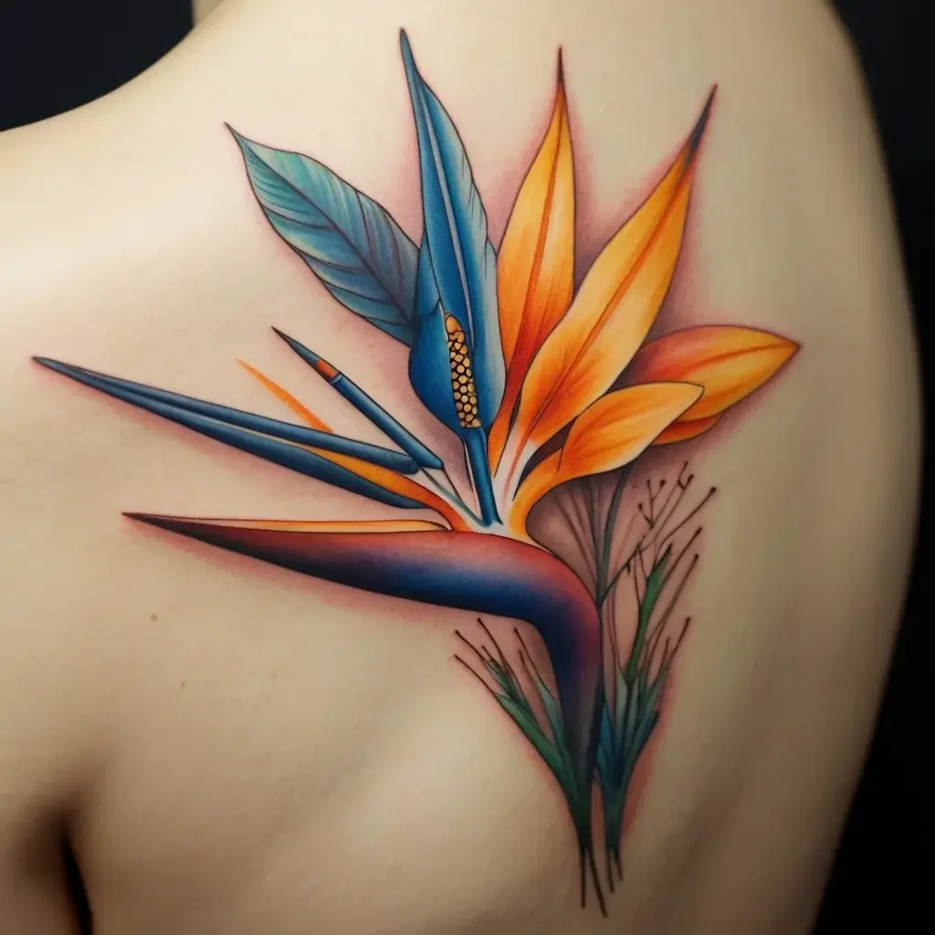 bird of paradise tattoo (45)