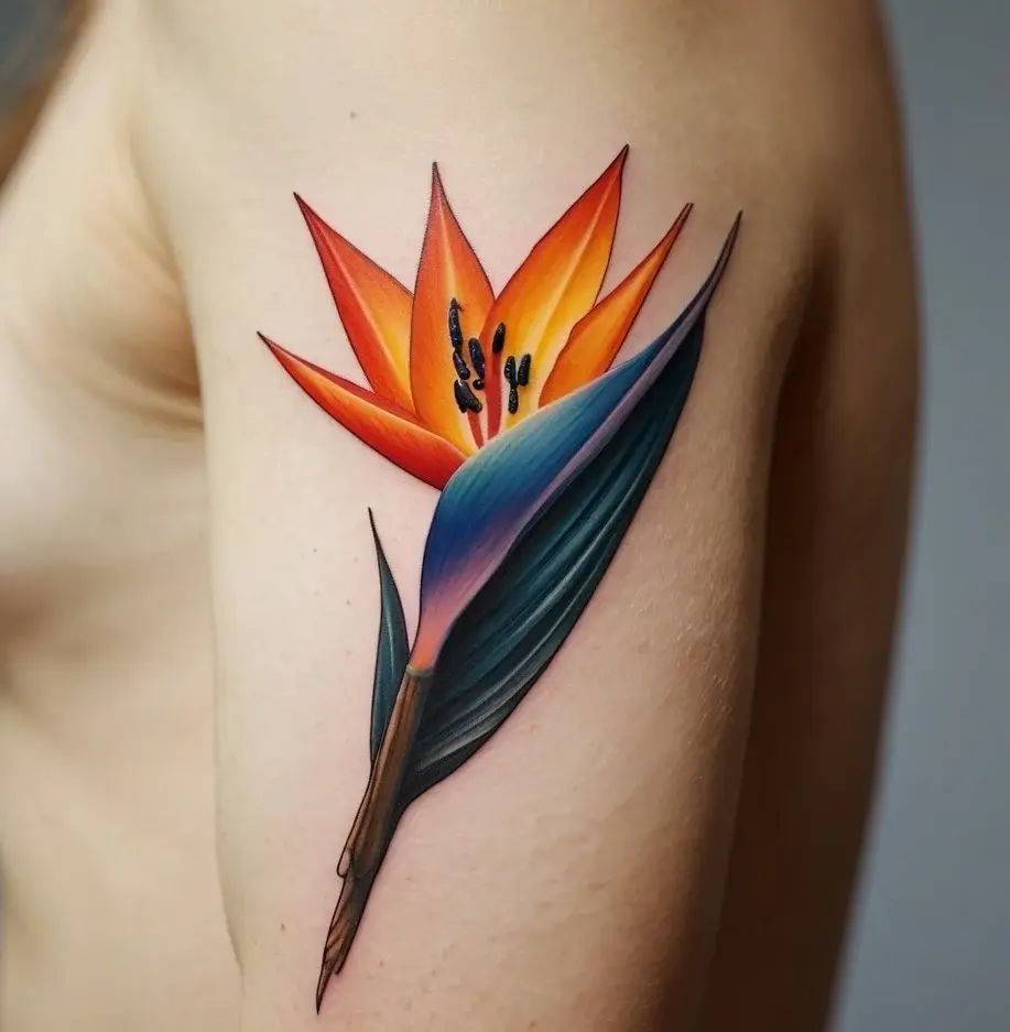 bird of paradise tattoo (49)