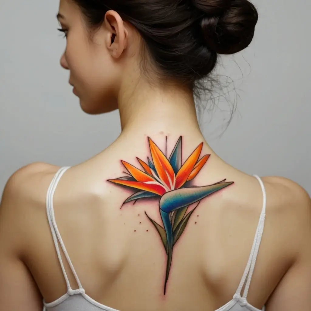 bird of paradise tattoo (55)