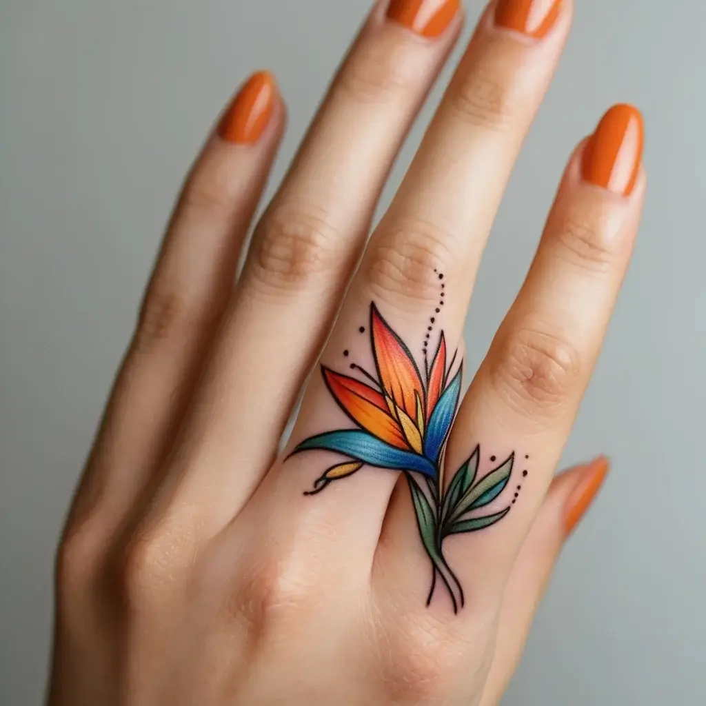 bird of paradise tattoo (68)