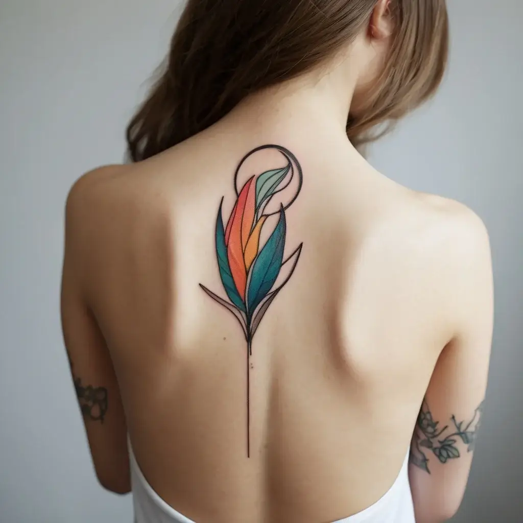 bird of paradise tattoo (7)