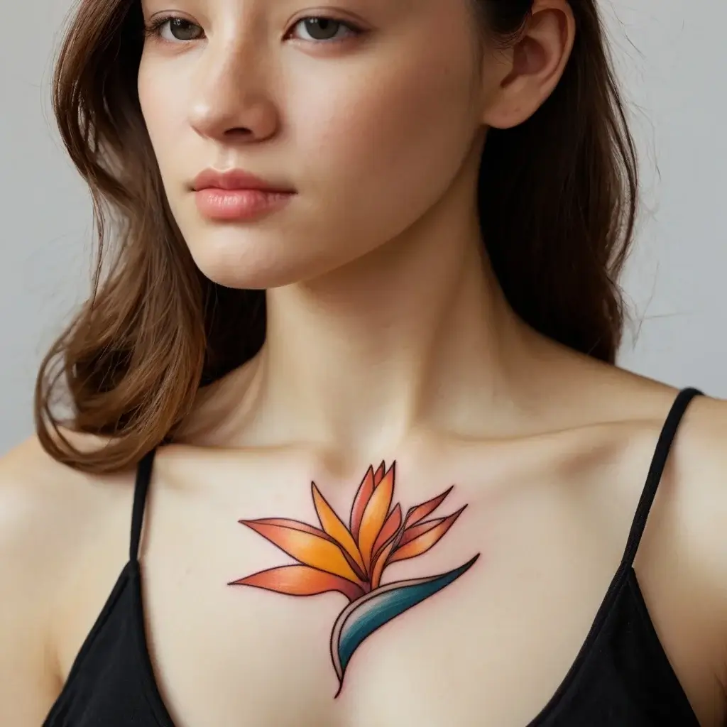 bird of paradise tattoo (74)