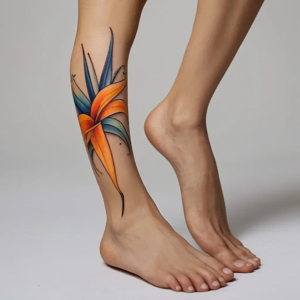 bird of paradise tattoo (75)