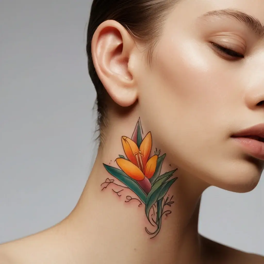 bird of paradise tattoo (78)