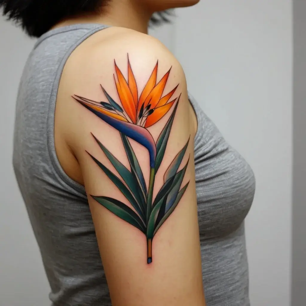 bird of paradise tattoo (83)