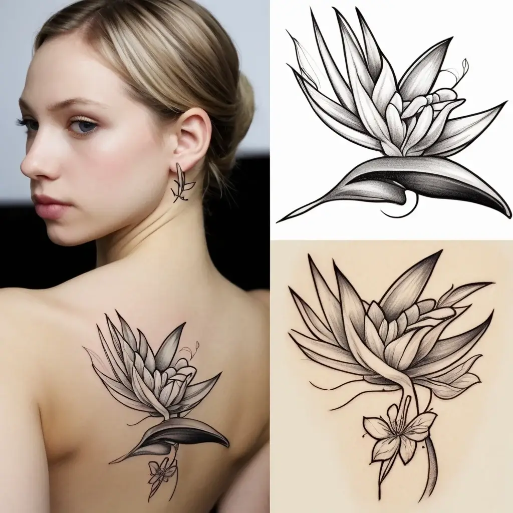 bird of paradise tattoo (85)