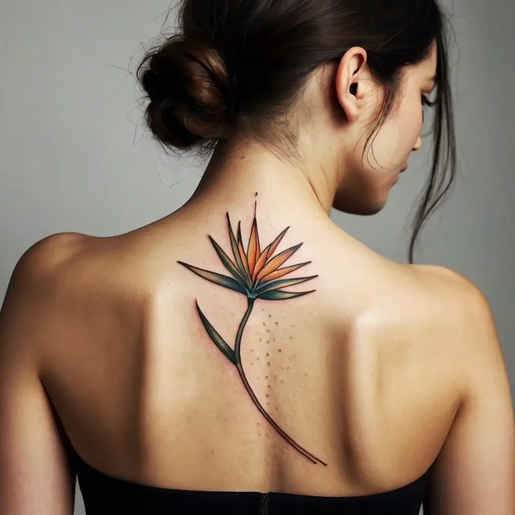 bird of paradise tattoo (9)