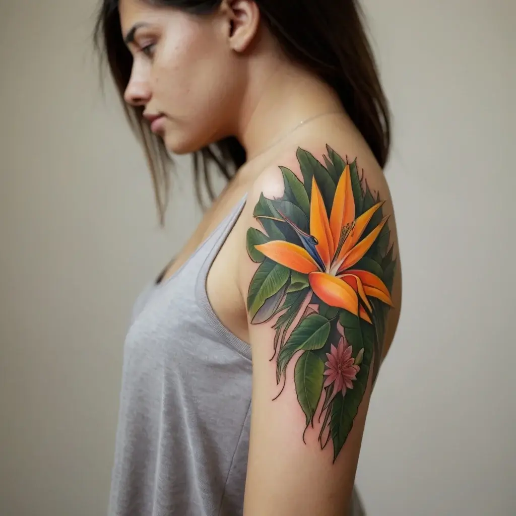 bird of paradise tattoo (91)