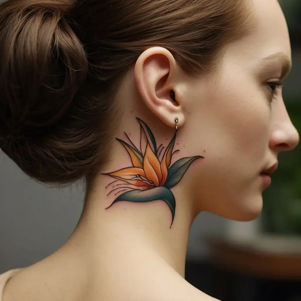 bird of paradise tattoo (93)