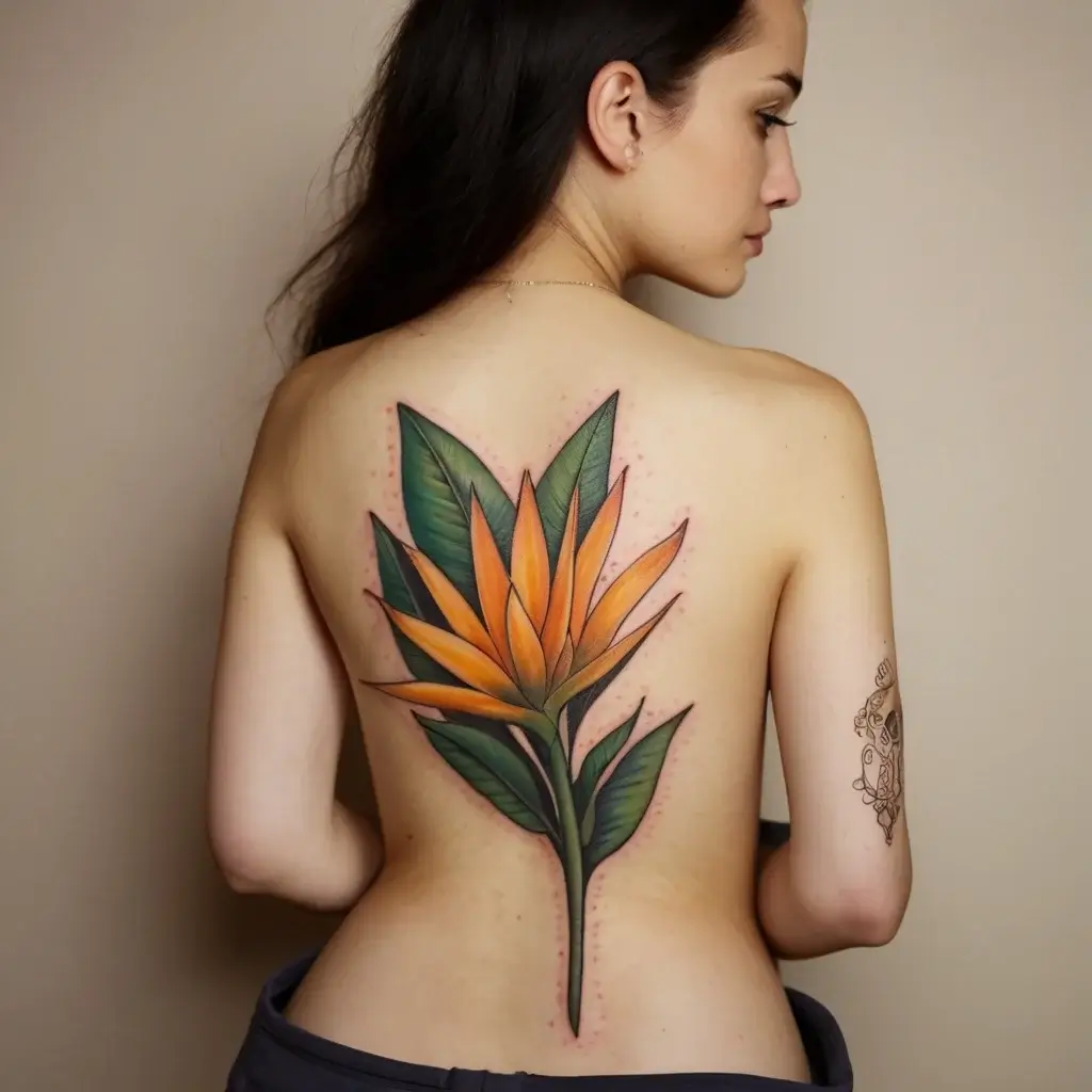 bird of paradise tattoo (95)