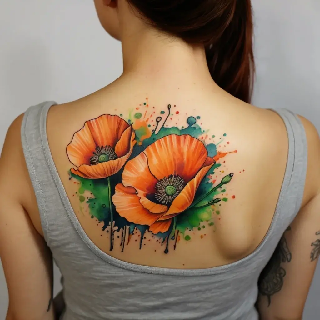 california poppy tattoo (21)