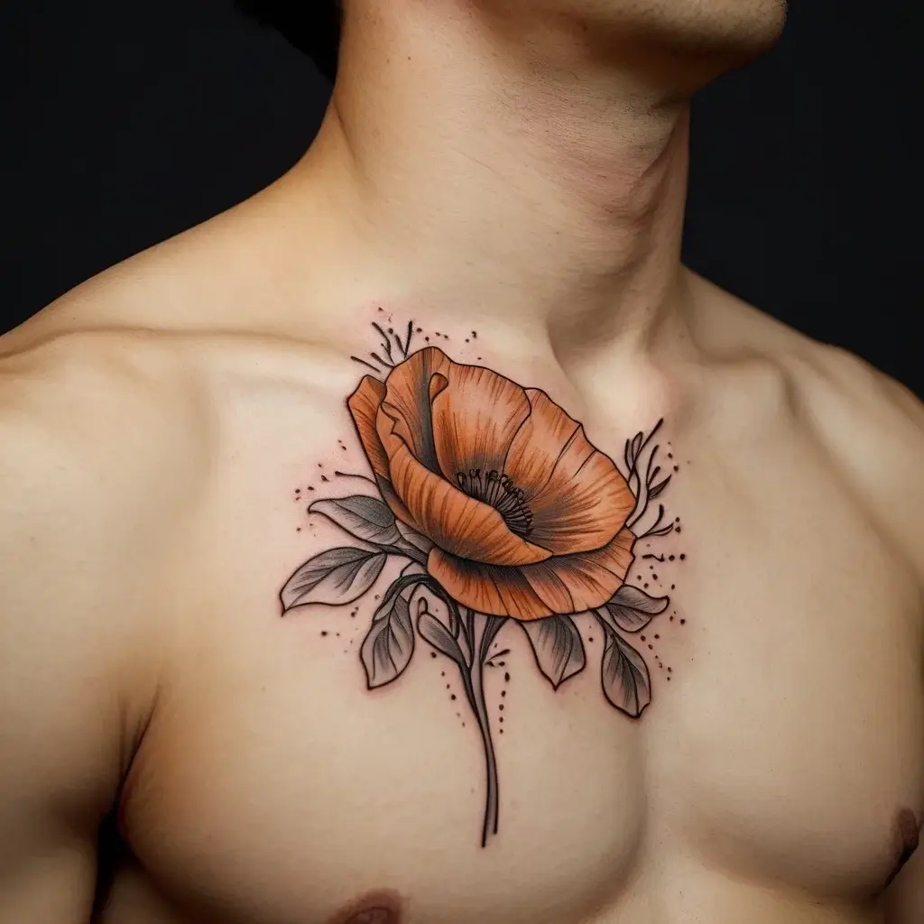 california poppy tattoo (24)