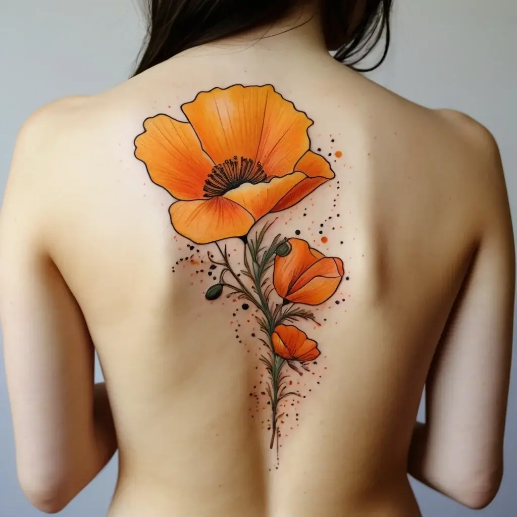 california poppy tattoo (30)