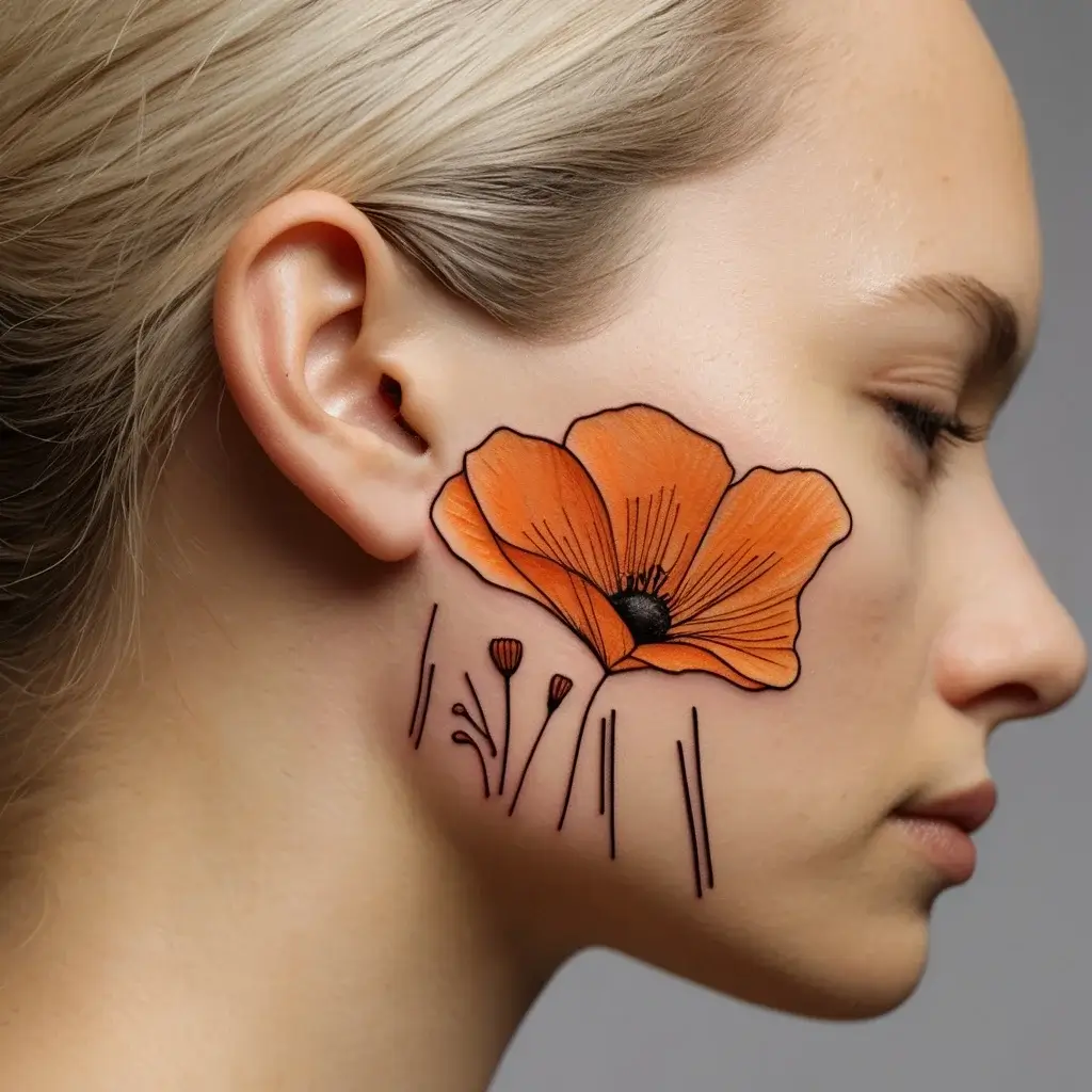 california poppy tattoo (32)