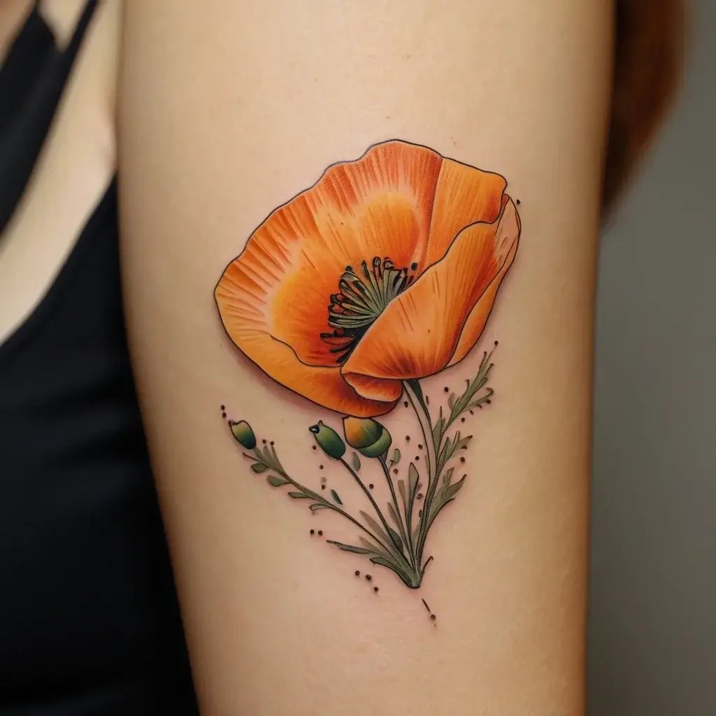 california poppy tattoo (39)