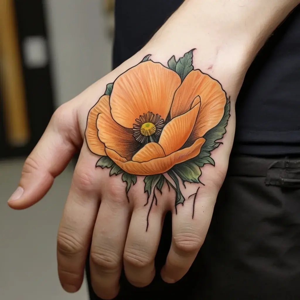 california poppy tattoo (46)