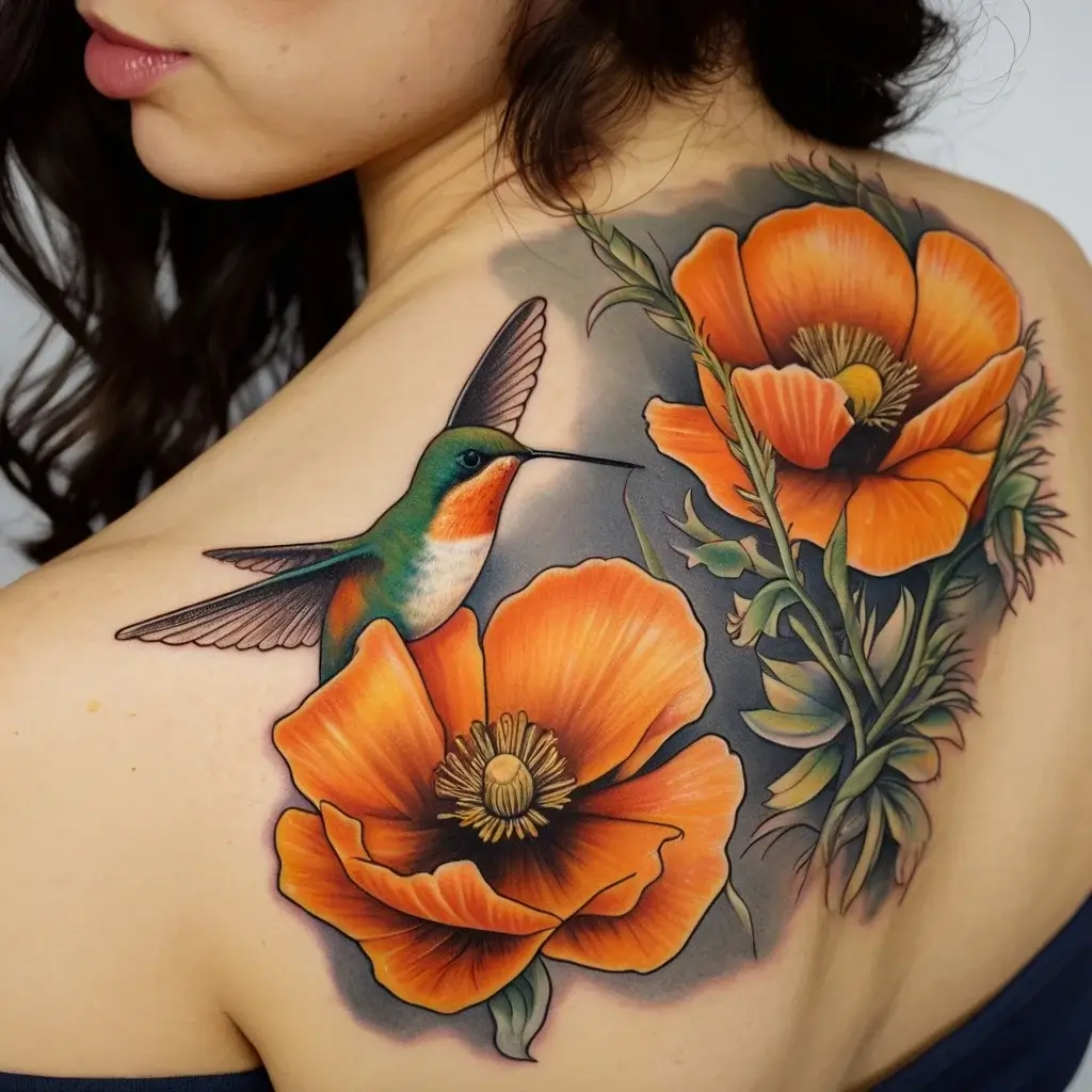 california poppy tattoo (51)