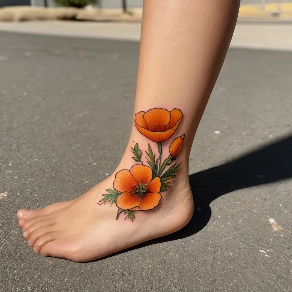 california poppy tattoo (53)