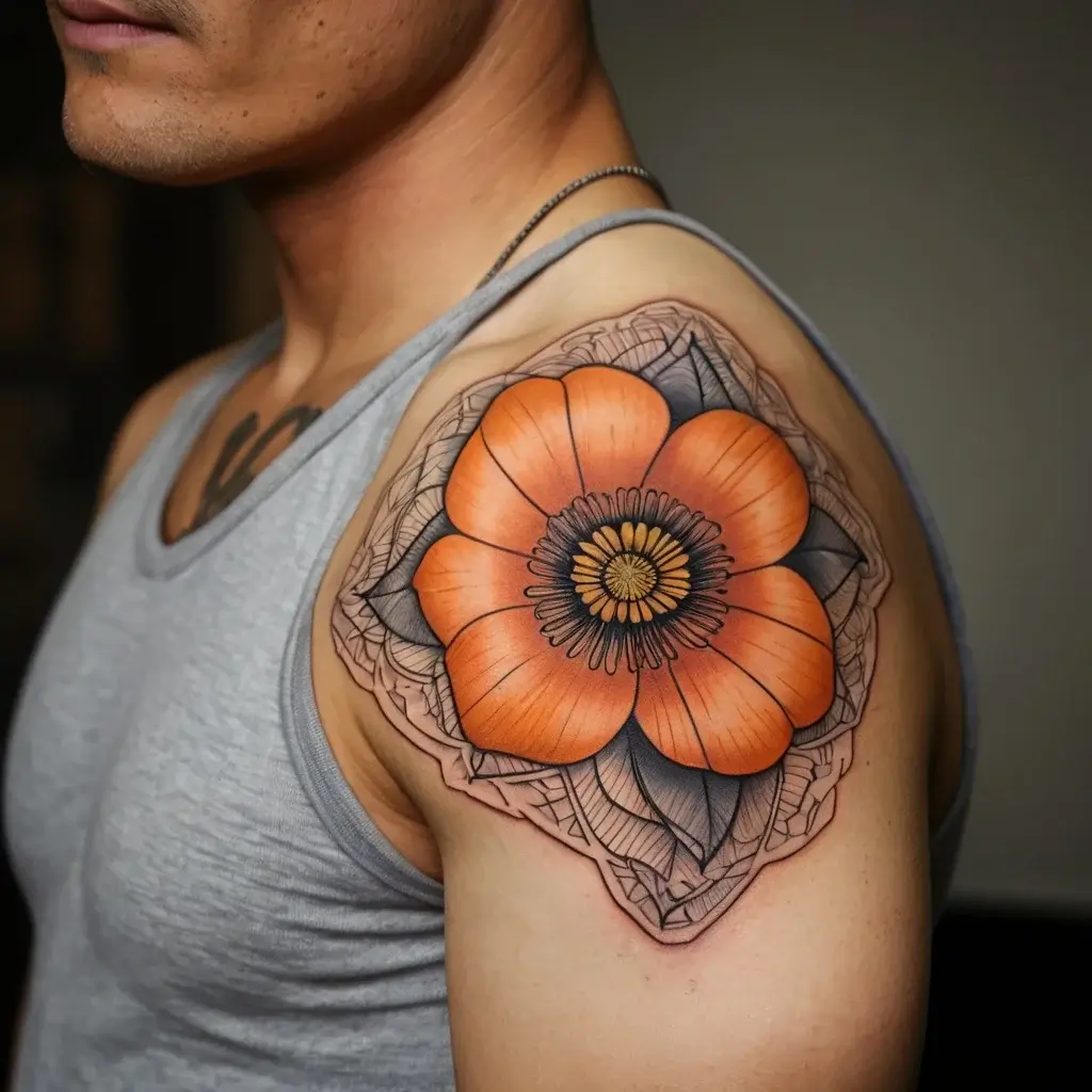 california poppy tattoo (54)