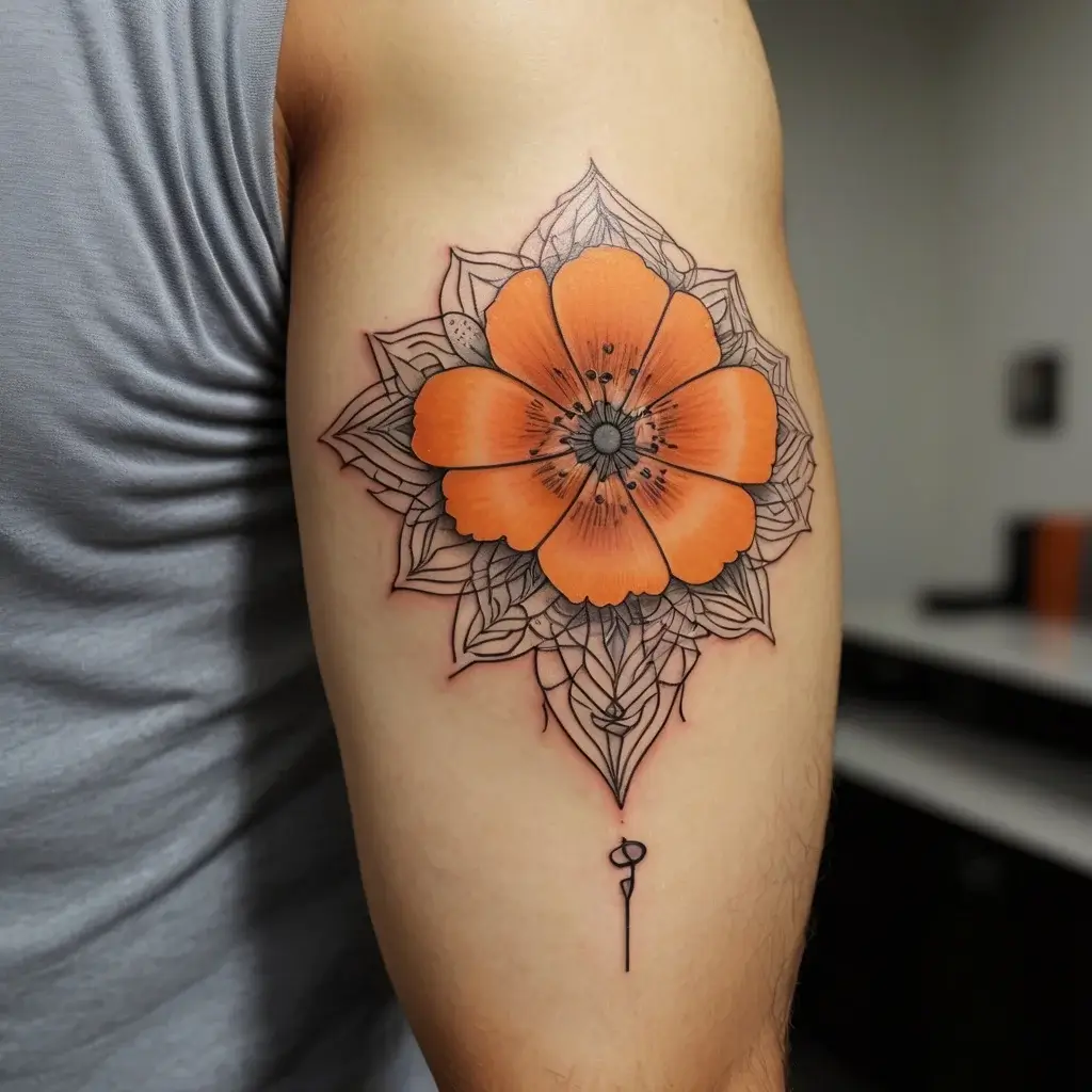 california poppy tattoo (57)