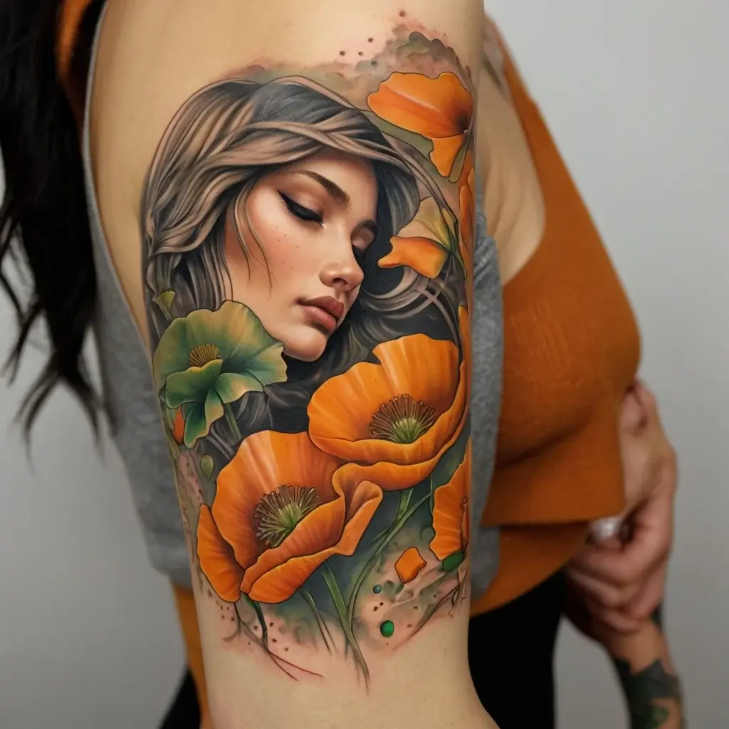 california poppy tattoo (59)