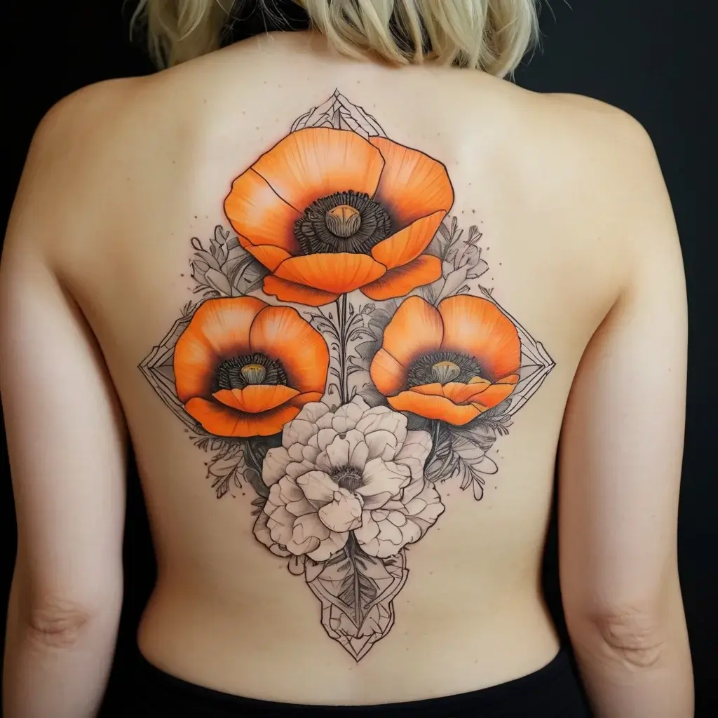 california poppy tattoo (6)