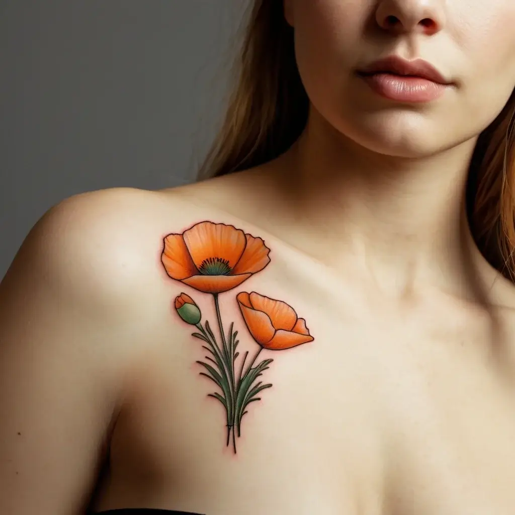 california poppy tattoo (69)