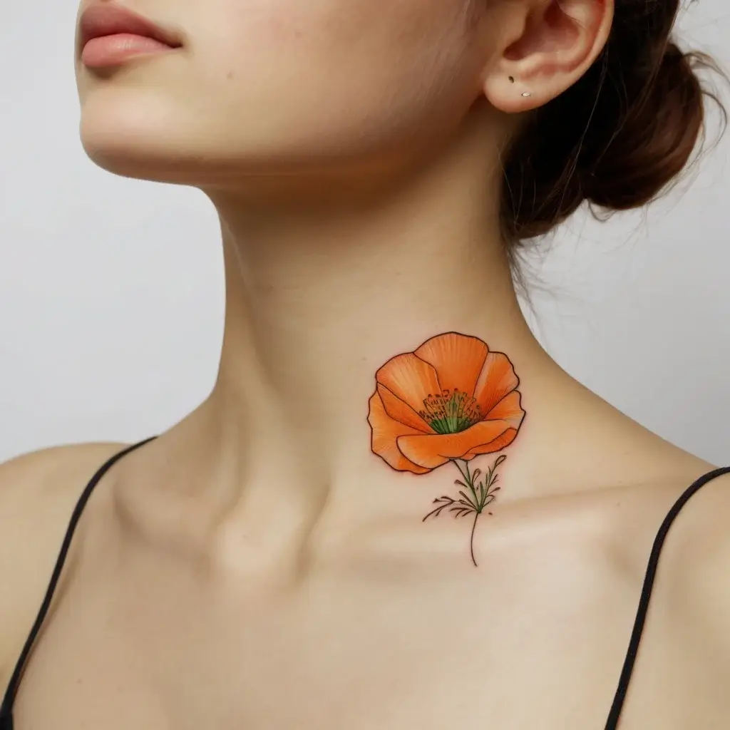 california poppy tattoo (77)