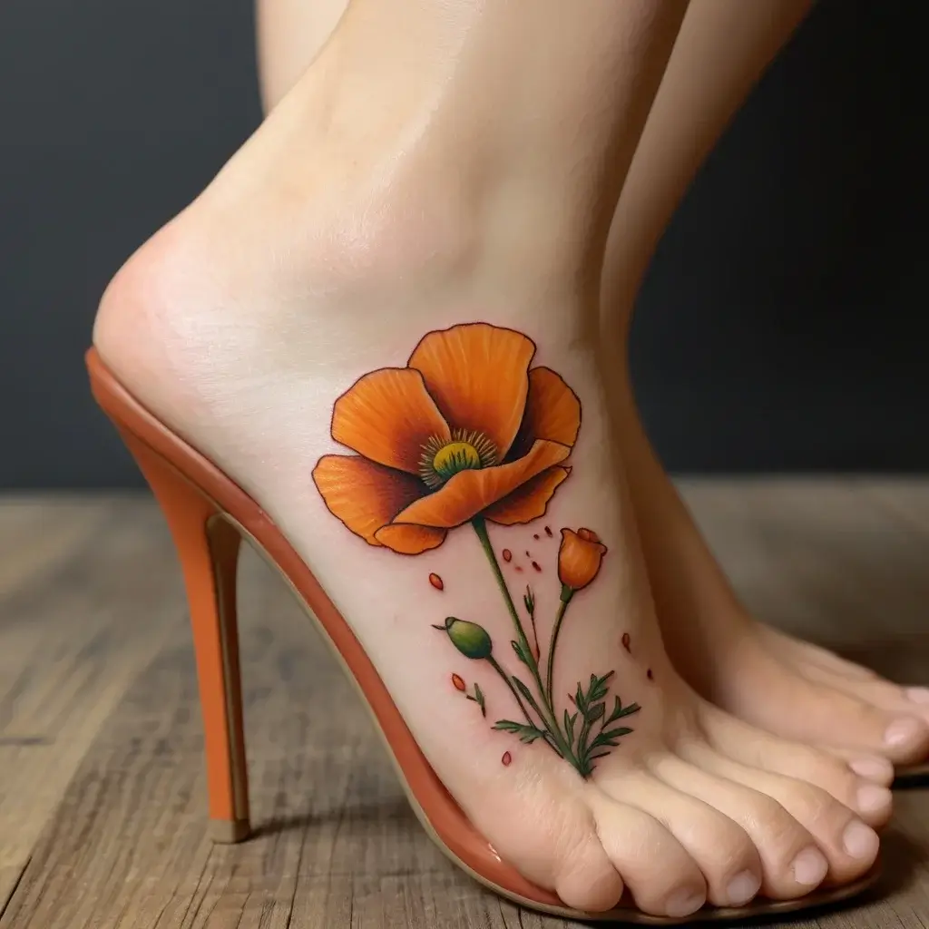 california poppy tattoo (83)