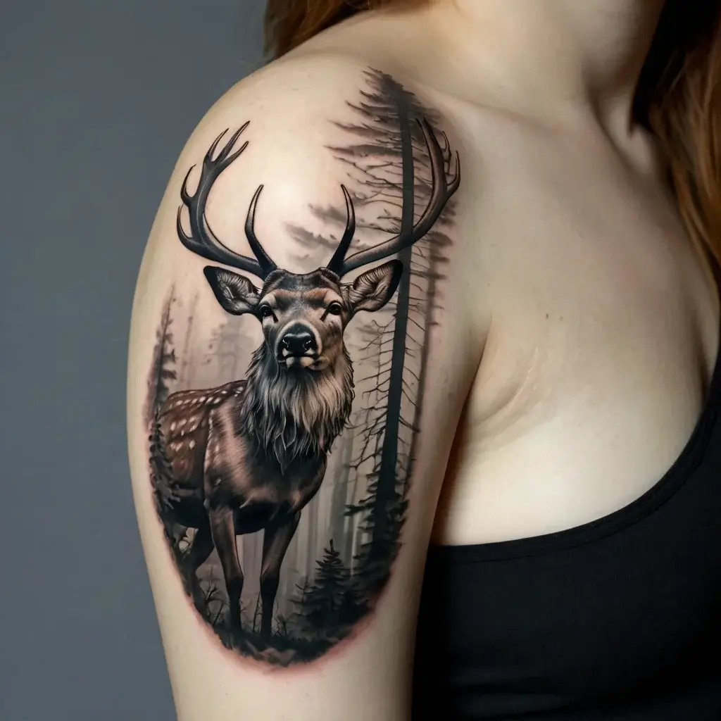 deer tattoo (112)