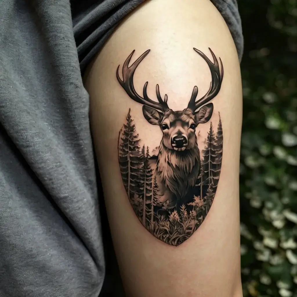 deer tattoo (118)