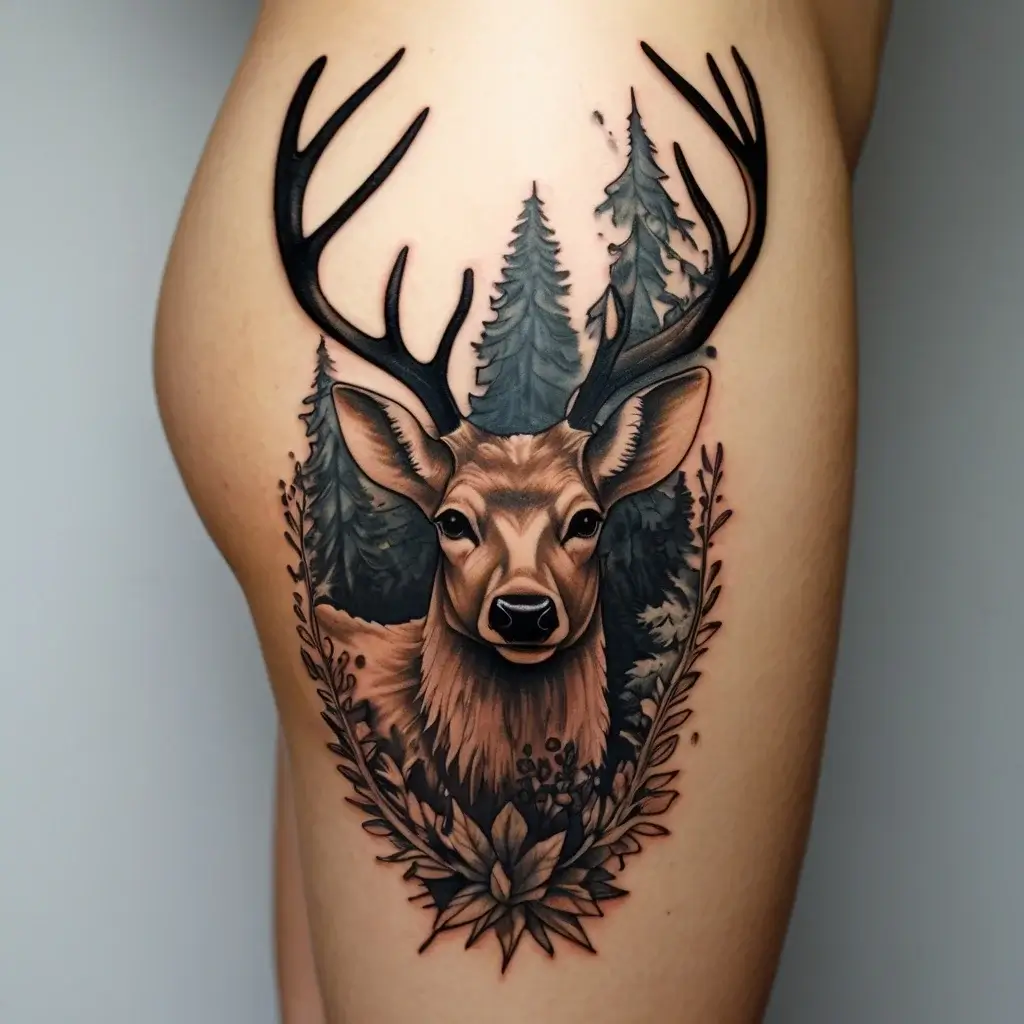 deer tattoo (121)