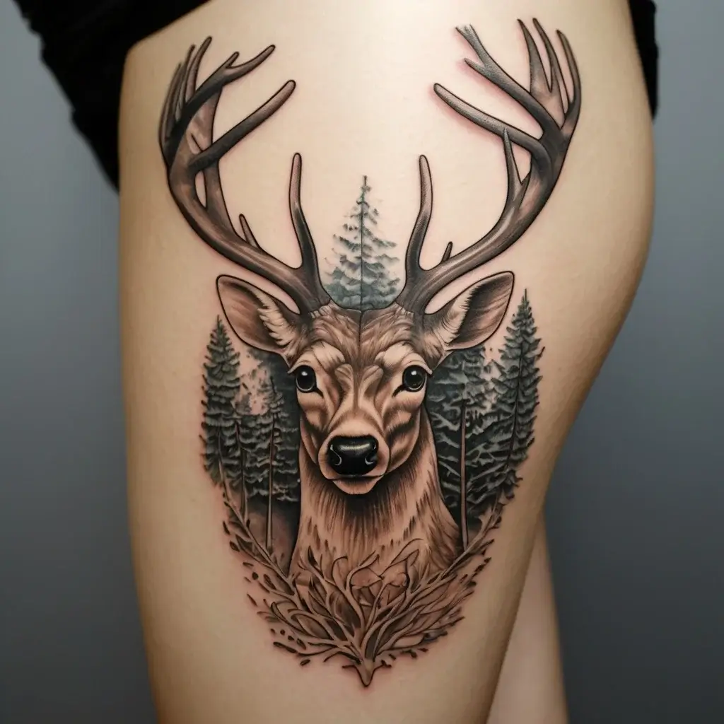 deer tattoo (122)