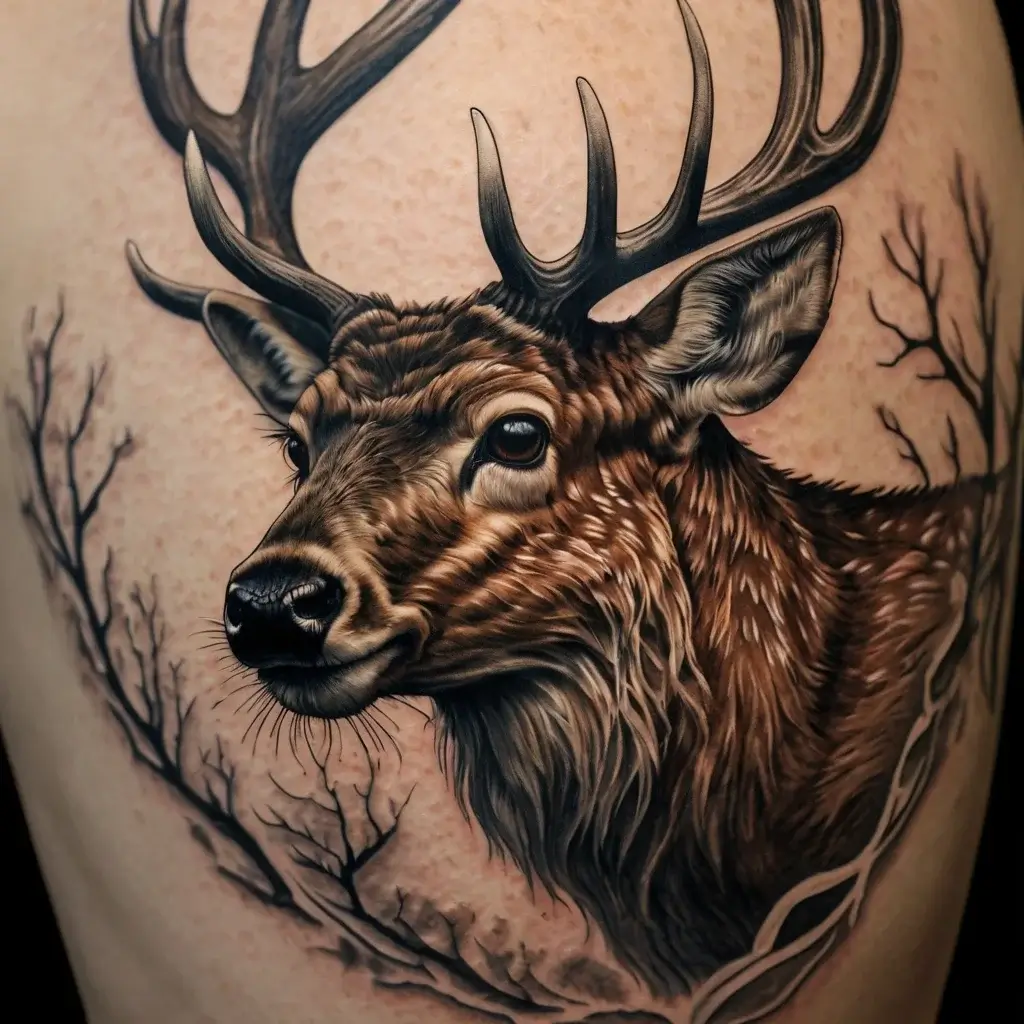 deer tattoo (132)