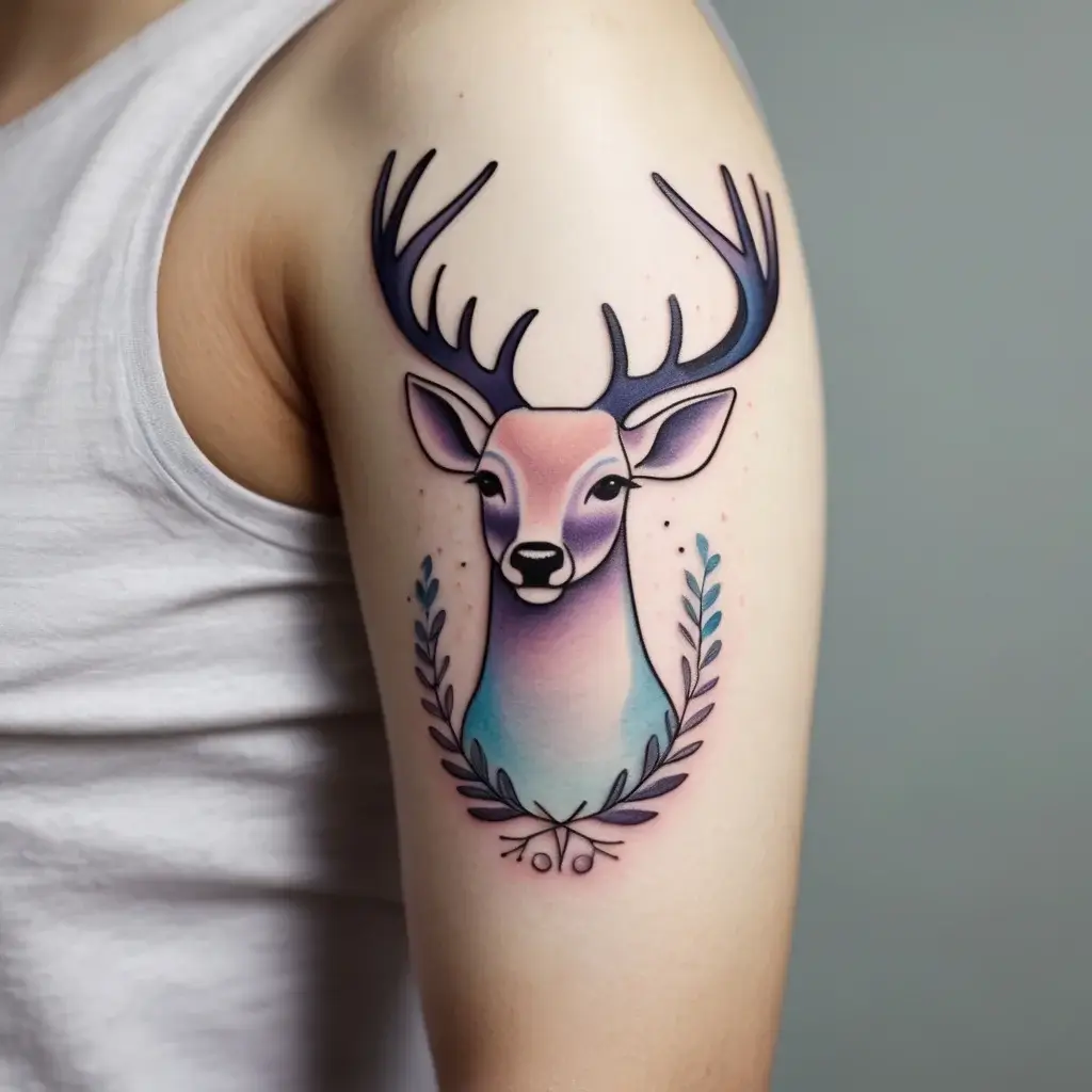 deer tattoo (17)