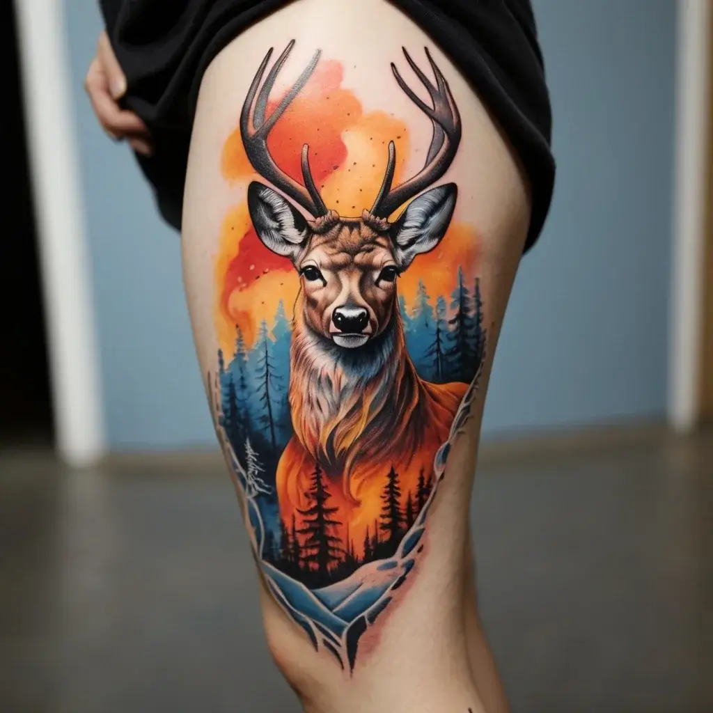 deer tattoo (29)