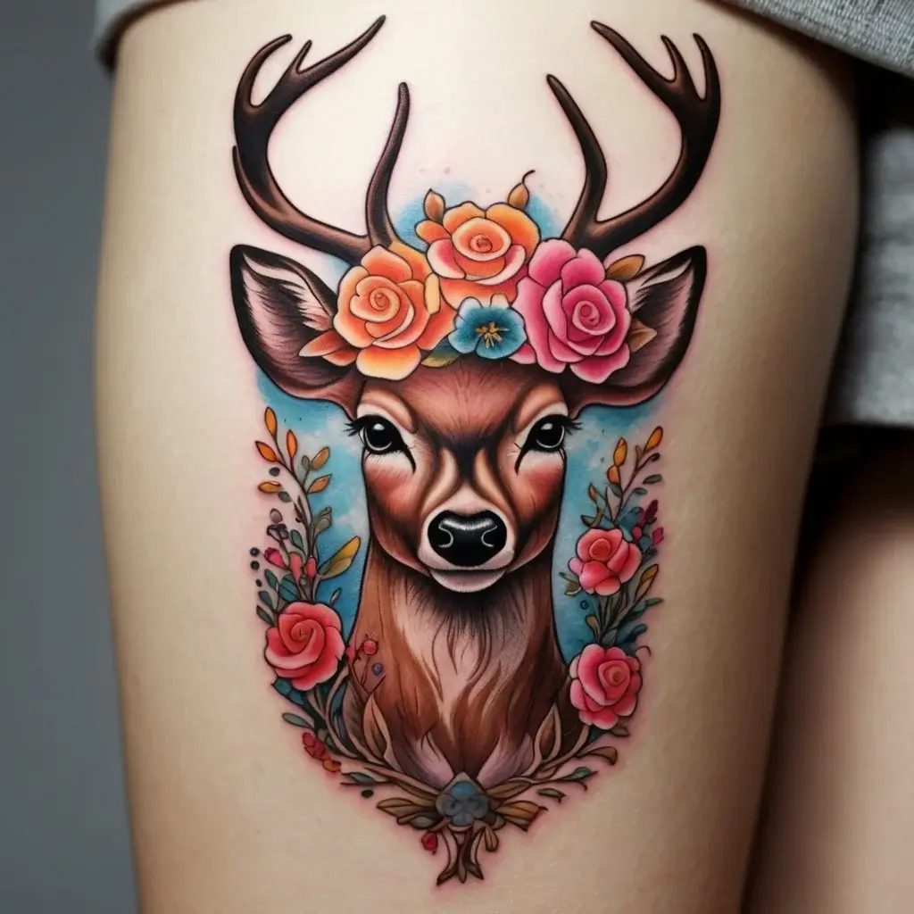 deer tattoo (37)