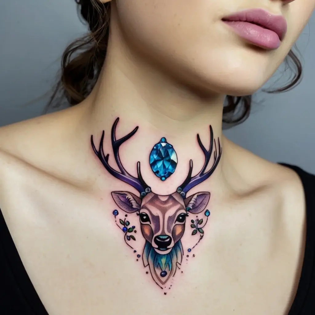 deer tattoo (38)