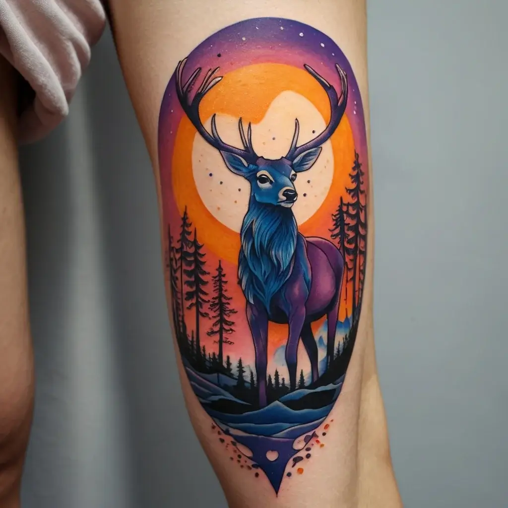 deer tattoo (41)