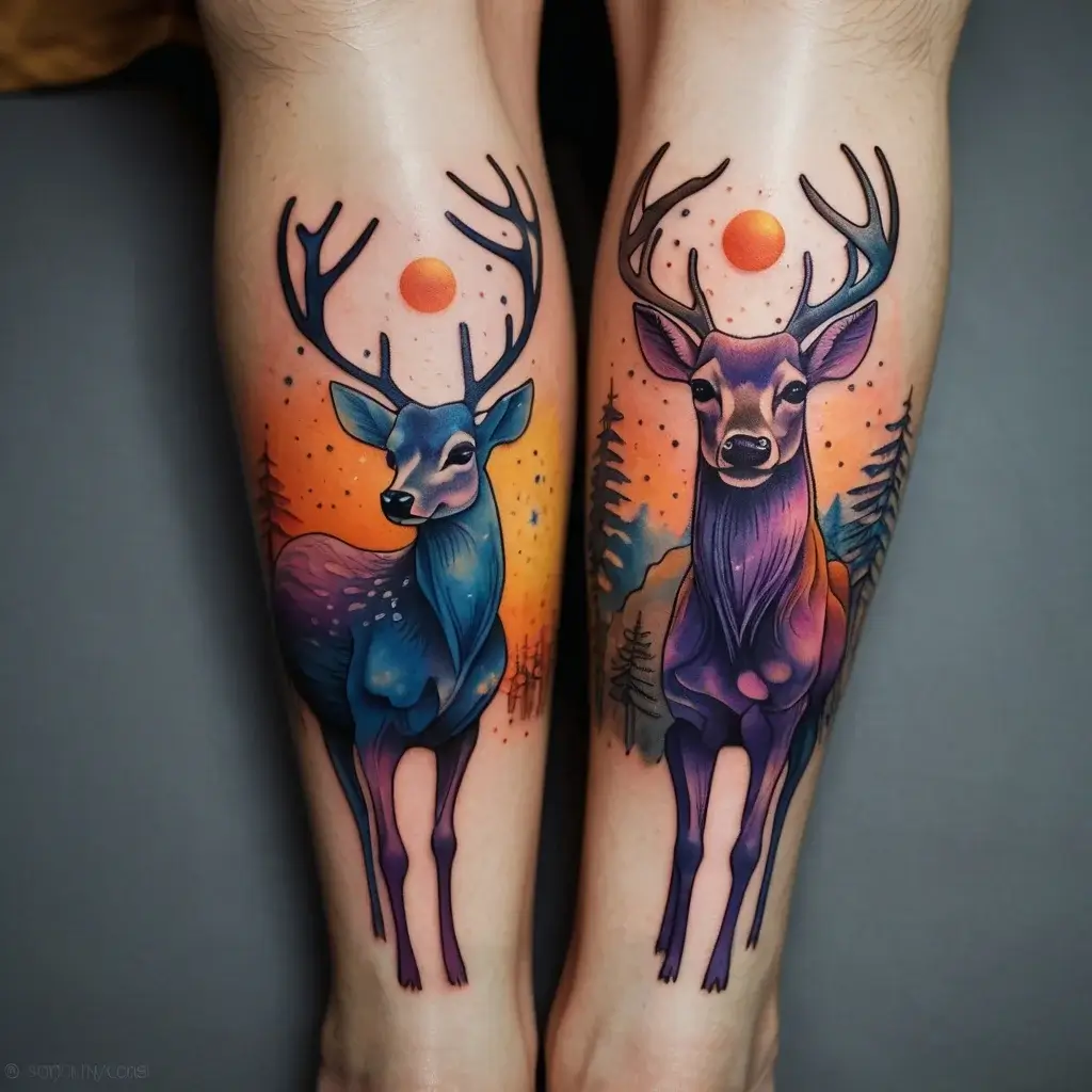 deer tattoo (43)